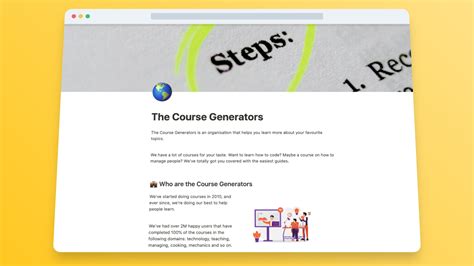 Create A Course Website In Notion No Code Free