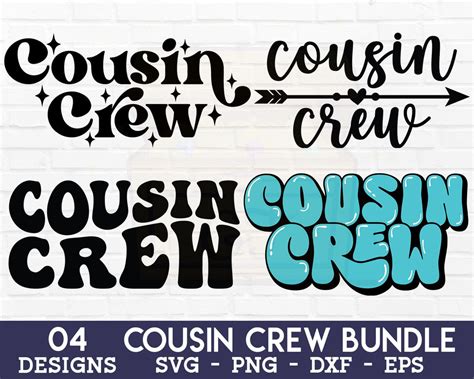 Cousin Crew Svg Bundle Cousin Crew Png Cousin Crew Shirt Svg Cousin