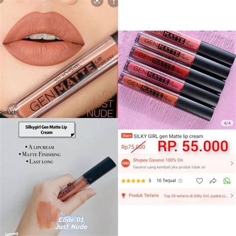 Jual Silkygirl Gen Matte Lip Cream 01 Just Nude Shopee Indonesia