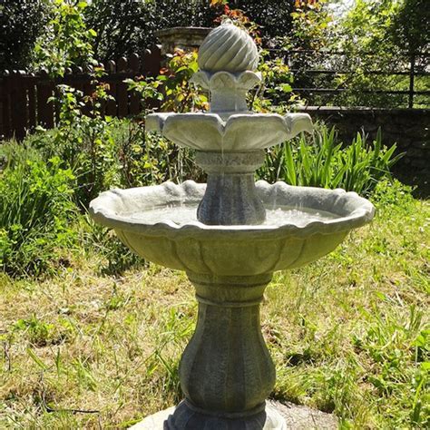 Fontaine Solaire Cascade Bain D Oiseaux Souveraine Batterie M