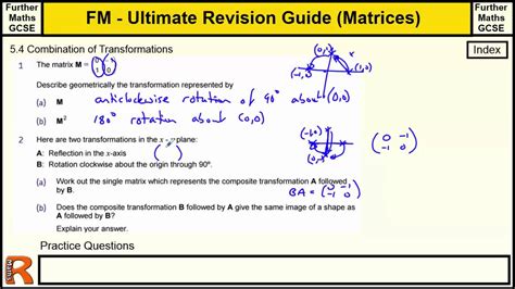 Combinations Of Matrix Transformations Ultimate Revision Guide For Further Maths Gcse Matrices