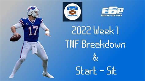 Everyday Fantasy Football 2022 Week 1 Thursday Night Football