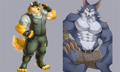 Draw Furry Gay Bara Yaoi Nsfw Anime Gay Couple Muscled Gay Bara Illustration By Olievelyn Fiverr