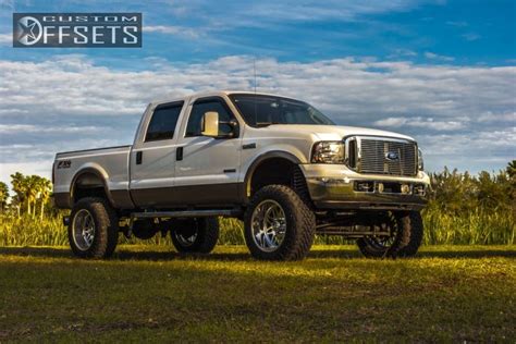 Wheel Offset 2005 Ford F 250 Super Duty Aggressive 1 Outside Fender