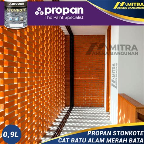 Jual Produk Premium PROPAN STONKOTE CAT BATA MERAH COATING BATU ALAM