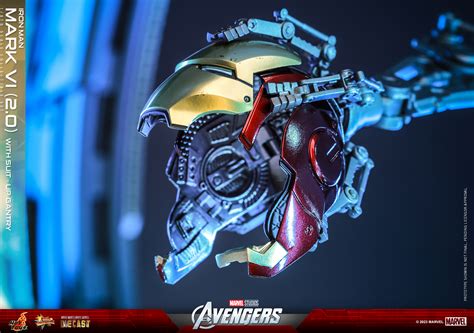 The Avengers Iron Man Mark Vi Version And Suit Up Gantry By Hot