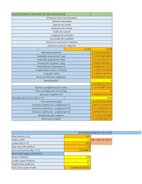 Xlsx Calculo Para El Volumen Del Cangilon Xlsx Dokumen Tips