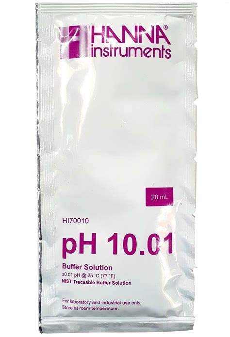 Hanna Solution D Talonnage Ph Ml Pour Lectrodes Ph Et Ph