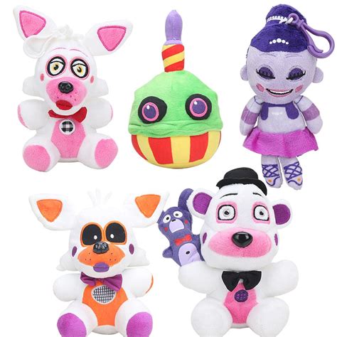 Buy Zpong 18cm Five Nights At Freddys Plush Toys 5 Pcs Sister Location Fnaf Pendant Funtime