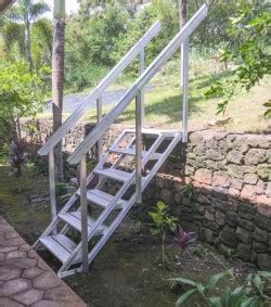 Portable aluminum stairs for beach or waterfront access — The Dock Doctors