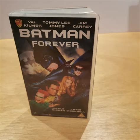 BATMAN FOREVER VHS Video Tape Val Kilmer Jim Carrey Tim Burton