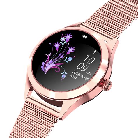 Zegarek G Rossi Smartwatch Bf Rosegold Czarny Pasek Alletime