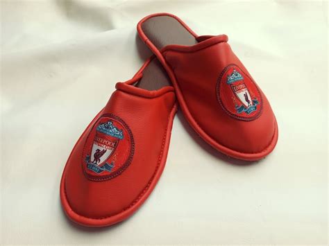 Liverpool Fc Slippers Premier League Champions Etsy