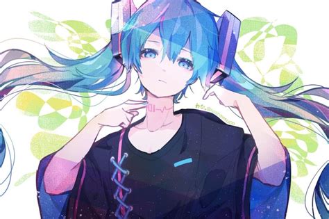 Wallpaper Id 105960 Vocaloid Anime Girls Hatsune Miku Aqua Hair