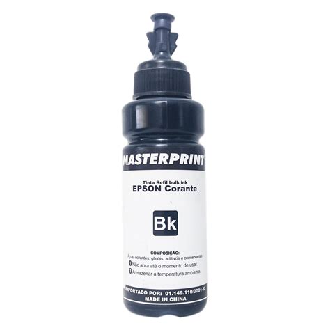 Refil De Tinta Epson T T Bulk Ink Masterprint Bk Ml