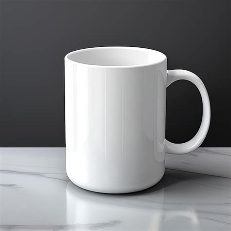 Premium Photo A White Mug With The Word Coffee On It