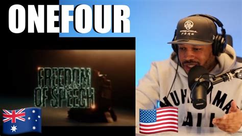 American Reacts To Onefour Freedom Of Speech Youtube