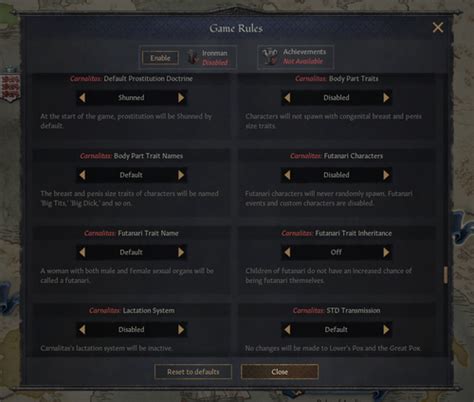 Carnalitas Unified Sex Mod Framework For Ck3 Crusader Kings 3 Loverslab