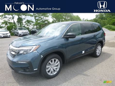 2019 Obsidian Blue Pearl Honda Pilot Lx Awd 133576402 Photo 14 Car Color