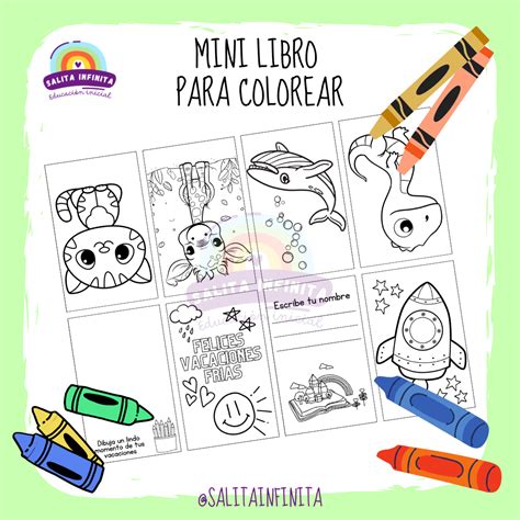 Mini Libro Para Colorear Xppp