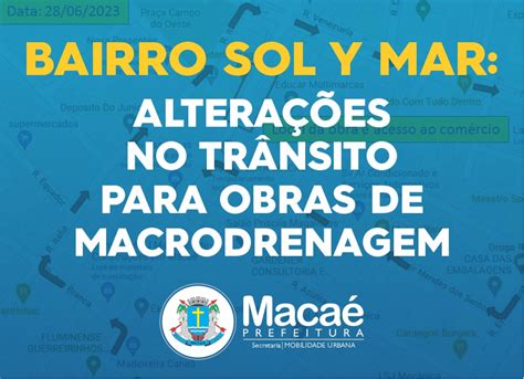 Macaé obras de macrodrenagem no bairro Sol Y Mar afetam o trânsito