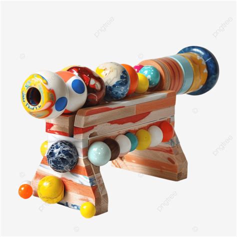 Cute Marble Toy Shoot Using Cannon Kawaii Round Sphere Png