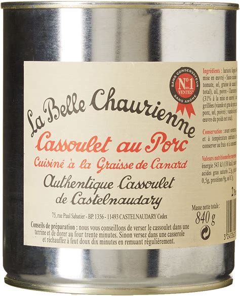 La Belle Chaurienne Cassoulet De Castelnaudary Savory Grocery Canned Meat Bestsell