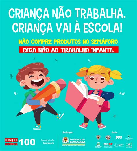 Órgãos lançam campanha de combate ao trabalho infantil em Sorocaba