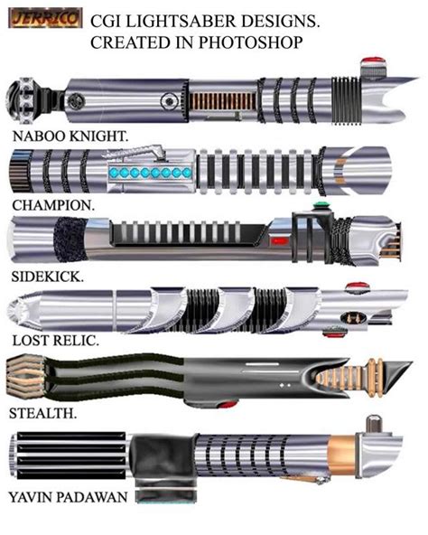 types of light sabers | Star wars light saber, Lightsaber, Star wars facts