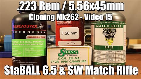 223 Rem 77gr Sierra Match King With StaBALL 6 5 And Match Rifle