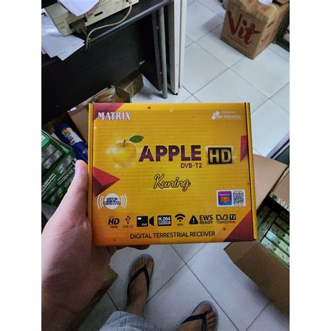 Jual STB MATRIX APPLE HD Kuning SNI Set Top Box Receiver TV Digital DVB