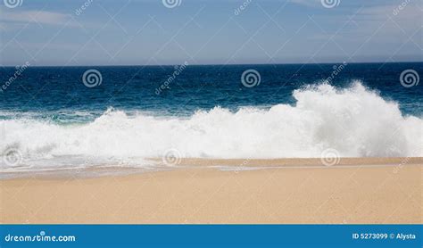 Waves Crashing On Sandy Beach Stock Image Image Of Ocean Power 5273099