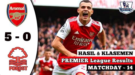 Hasil Arsenal Vs Nottingham Hasil Liga Inggris Tadi Malam Hasil