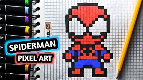 Spiderman Pixel Art Spiderman Pixel Art Easy Pixel Art 45 OFF