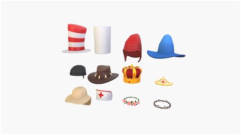 Hat Pack 6 Buy Royalty Free 3D Model By Bariacg 914a1fa Sketchfab