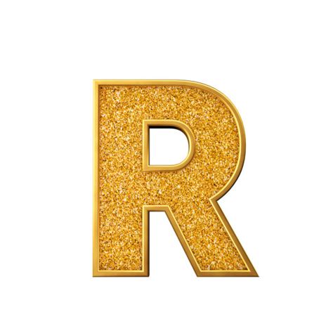 Gold Glitter Letter K Shiny Sparkling Golden Capital Letter D