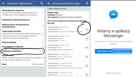 Zako Czenie Sesji Messengera W Aplikacji Mobilnej Facebook Krok Po