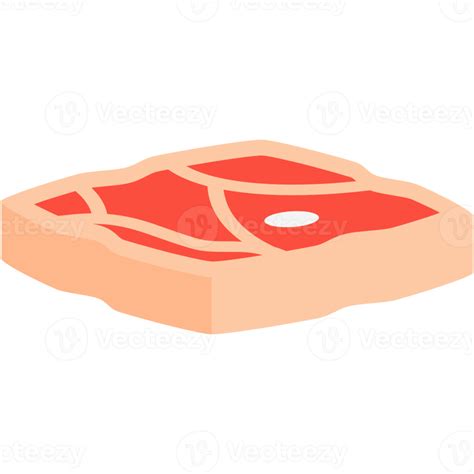 Raw Fresh Meat Slices Ready to Serve 17170701 PNG