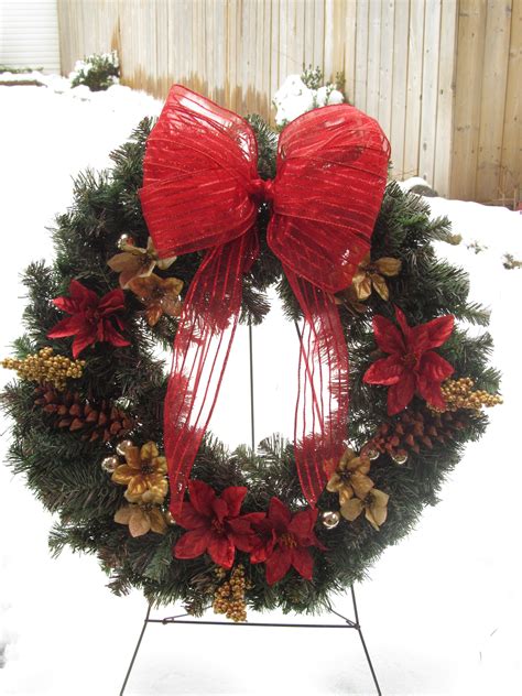 Christmas Wreath Cemetery Wreath Christmas Wreaths Christmas