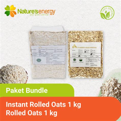 Promo Rolled Oats Kg Instant Rolled Oats Kg Nature S Energy