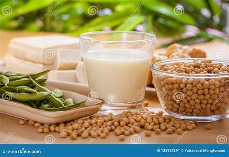 Soy Products Healthy Food Stock Image Image Of Soysoya 125924391