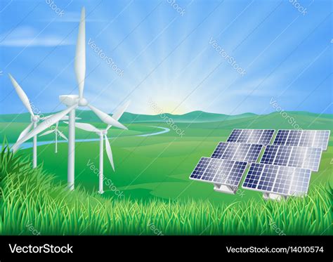 Renewable Energy Royalty Free Vector Image Vectorstock