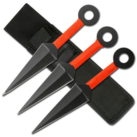 Red Kunai Ninja Throwing Knives For Sale | All Ninja Gear: Largest Selection of Ninja Weapons ...