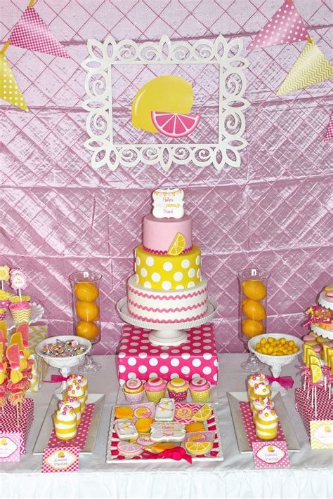 Pink Lemonade Stand Birthday Party Ideas Photo 1 Of 73 Catch My Party