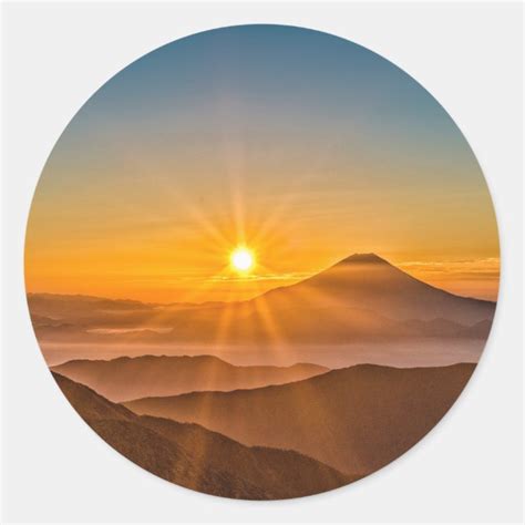 Sunrise Classic Round Sticker