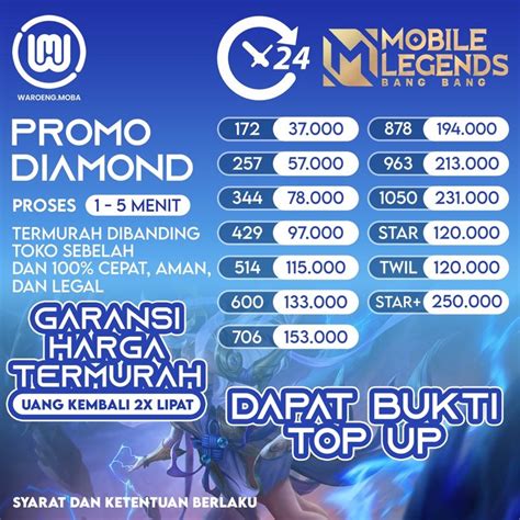 Jual [dapat Bukti Top Up] Top Up Diamond Ml Mobile Legends Via Id Dan Server 2 Indonesia Shopee