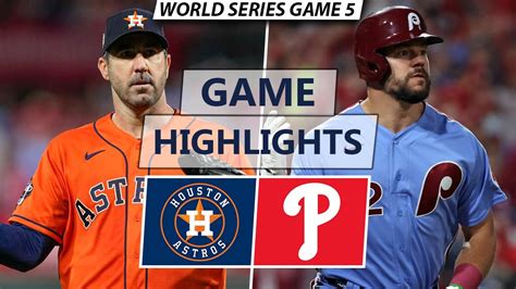 Houston Astros vs. Philadelphia Phillies Highlights | World Series Game 5