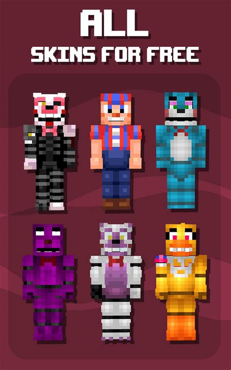 Descarga De Apk De Skins Fnaf For Minecraft Para Android