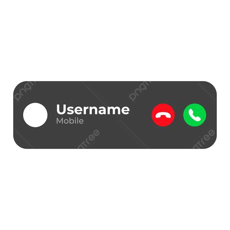 Dark Calling Screen Transparent Vector File Incoming Call Sign