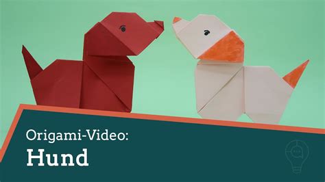 Origami Einen Hund Falten Youtube